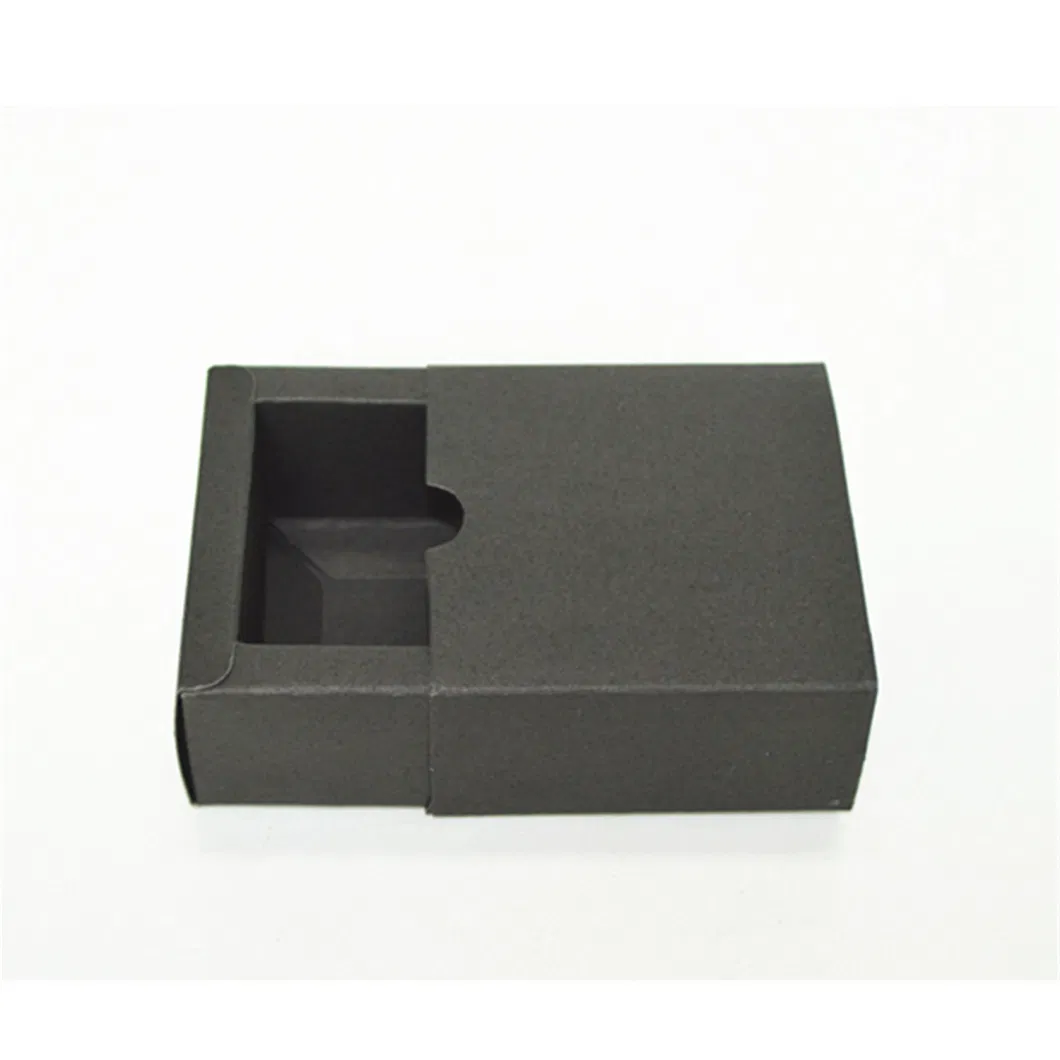 OEM Drawer Slide Special Designed Black Card Paper Gift Box for Packaging