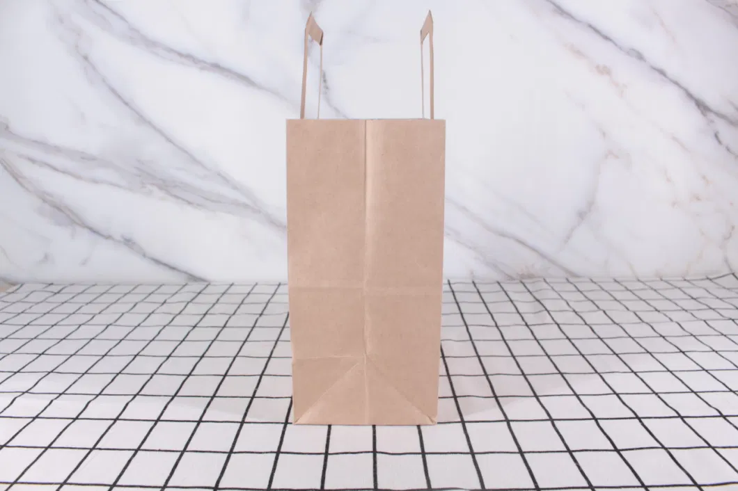 Wholesale Kraft Paper Bag Gift Packaging Shopping Handbag Packing Bags