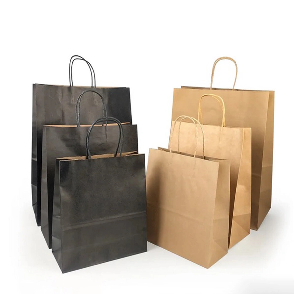 Coffee and Tea Takeaway Cheap 1 2 4 Cup Bag Brown Craft Paper Bag