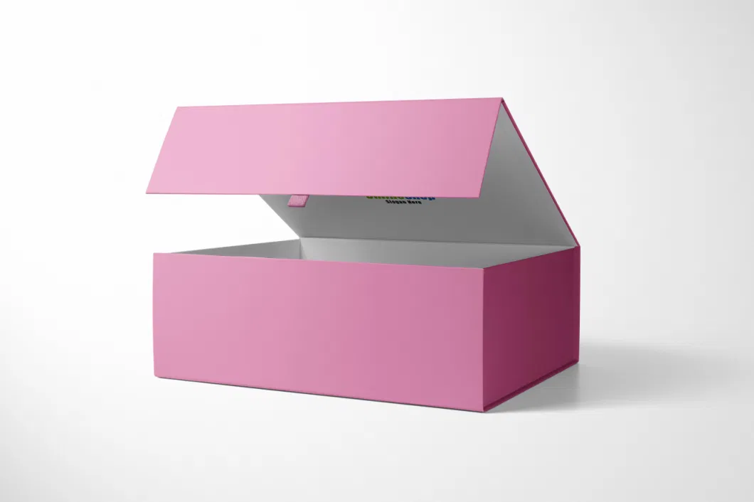 Flat Magnetic Paper Cardboard Gift Packaging Folding Box with Logo Food Grade