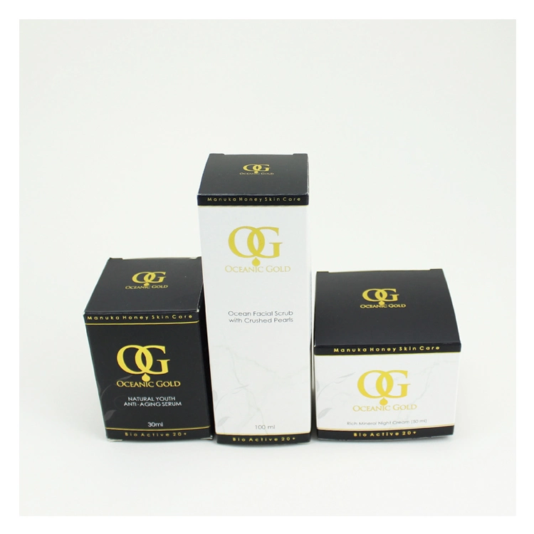 Customize Cosmetic Packaging 300GSM White Cardboard Paper Box