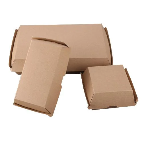 Disposable Kraft Paper Bento Box Picnic Food Containers Hamburger Box