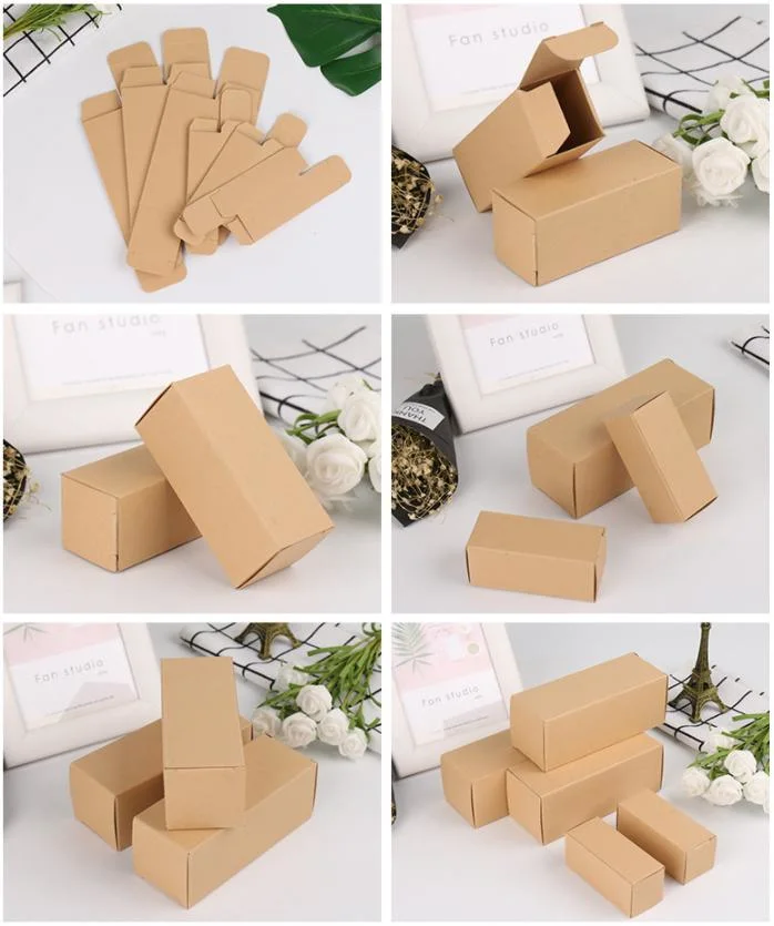 Prompt Goods 3*3*8cm Mini Folding Small Paper Gift Box