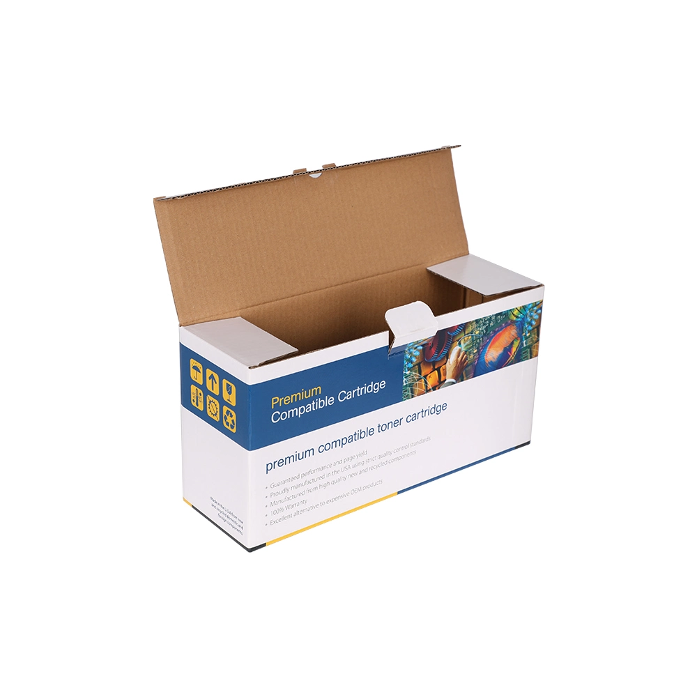 Square Middle Size 3 Layers Paper Full Printing Toner Corrugated Packing Box