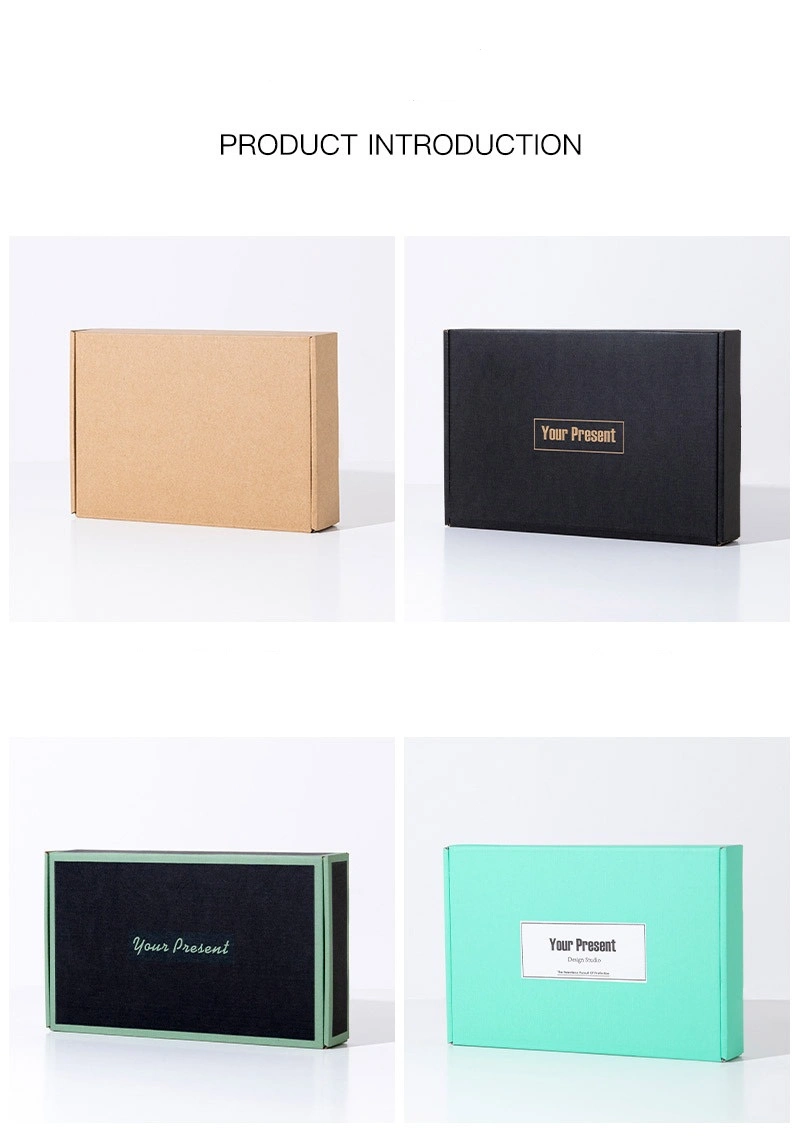 China Factory Wholesale Custom Logo Lid and Base Box, Cardboard Kraft Paper Packaging Shoe Box