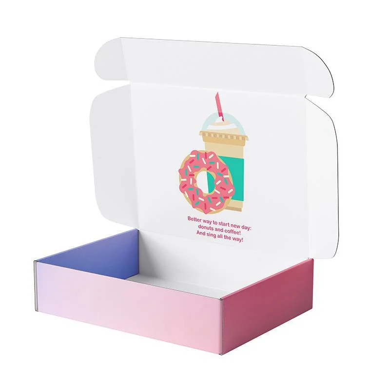 High Quality Custom Logo Embossed Fancy Pink Color Paper Cardboard Gift Packaging Box