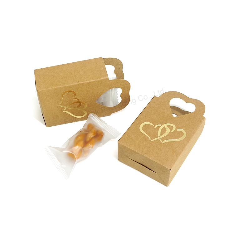 Bespoke Small Size Kraft Paper Box Packaging for Candy Cookies