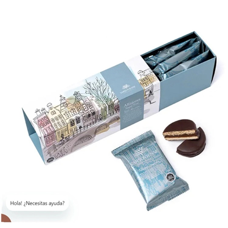 Slide Art Paper Custom Printed Snack Chocolate Candy Cookie Packaging Gift Box