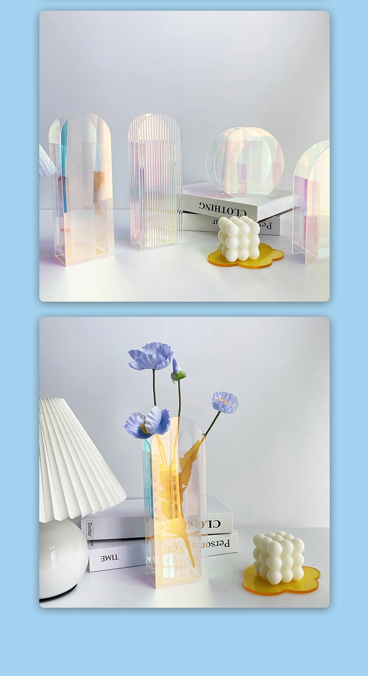 Clear Acrylic Flower Vase Decorative Box