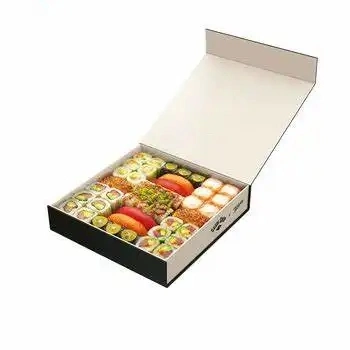 Customized Logo Printing Food Grade Paper Box Sushi Takeaway Box