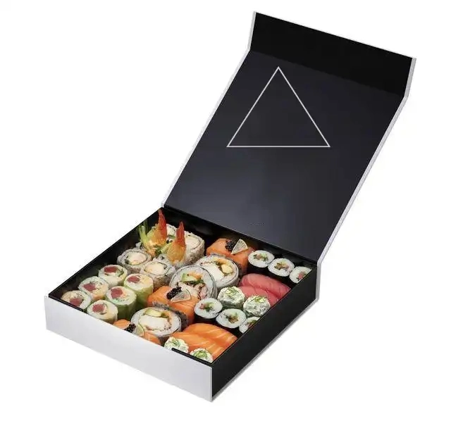 Customized Logo Printing Food Grade Paper Box Sushi Takeaway Box