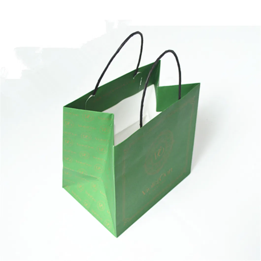 Eco-Friendly Custom Logo Print Recycle Kraft Paper Bag for Jewelry Gift