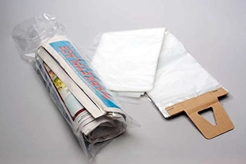 Newspaper Bags, Clear Plastic Poly Bags for Newspapers, Cardboard Header Perforated Easy Tear off Design