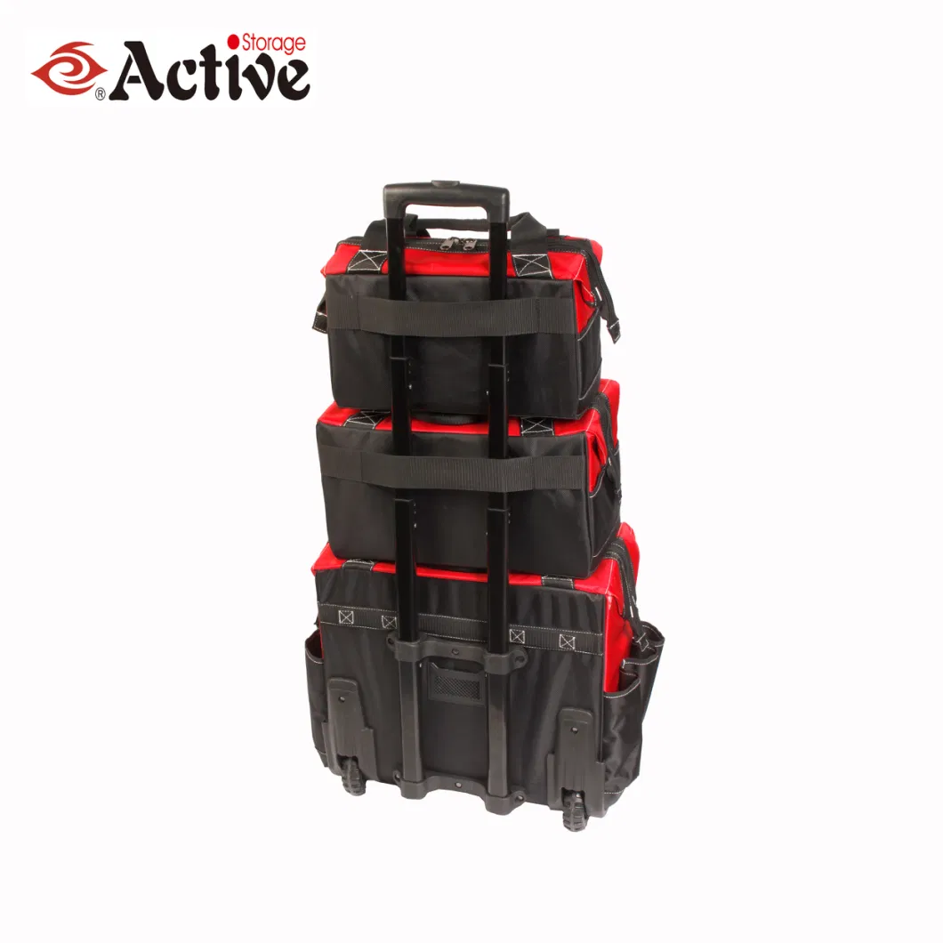 Wholesale Tool Bag Large Capacity Wheeled 3PCS Tool Bag Set Heavy Duty Tool Bag with Trolley