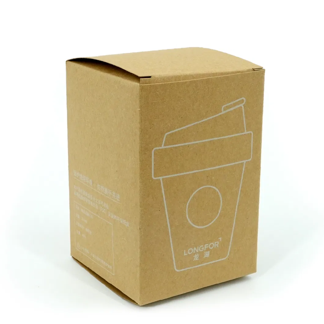 Brown Card Kraft Paper Biodegradable Eco-Friendly Delivery Cup Box