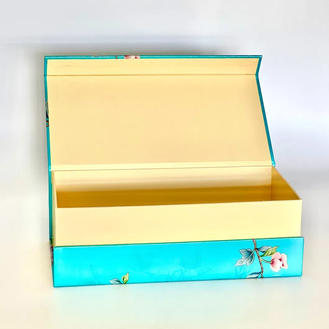 Custom Packaging Storage Packing Rectangle Green Food Corrugated Cardboard Paper Folding Box