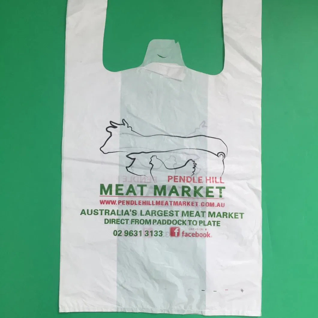 Bio-Based Plastic T-Shirt Shopping Bags