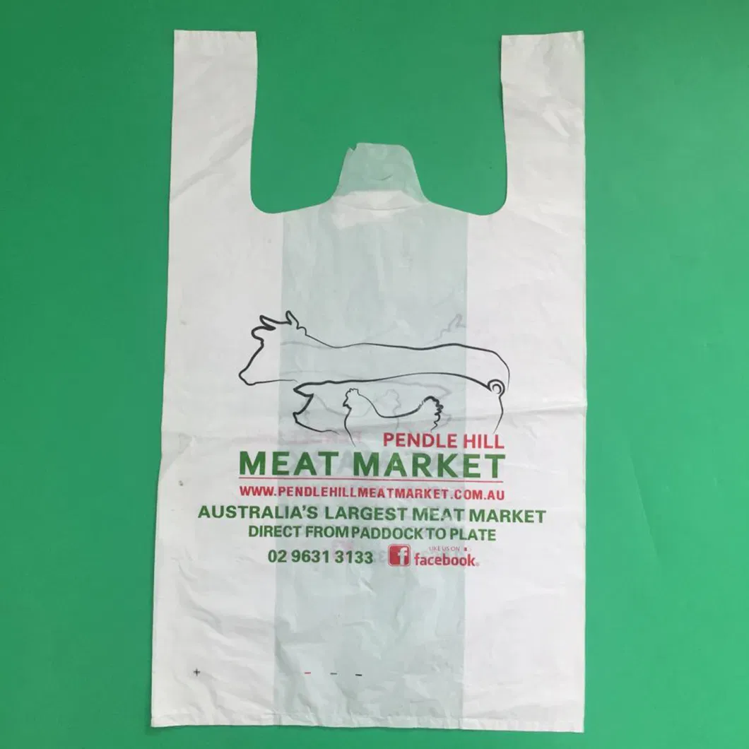 Bio-Based Plastic T-Shirt Shopping Bags