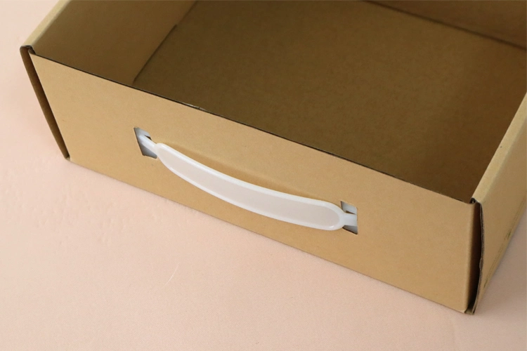 Wholesale Flat Packed Carton Shipping Die Cut Handle Custom Printed Food Grade Brown Kraft Paper Cake Package Box