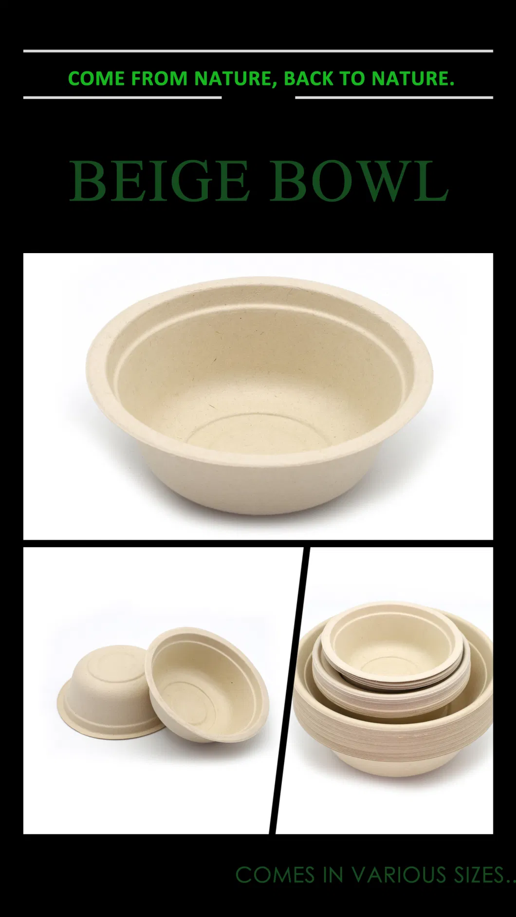 Paper Bowl for Hot Food Salad Soup Deli Fruit with Lids Grease Resistance