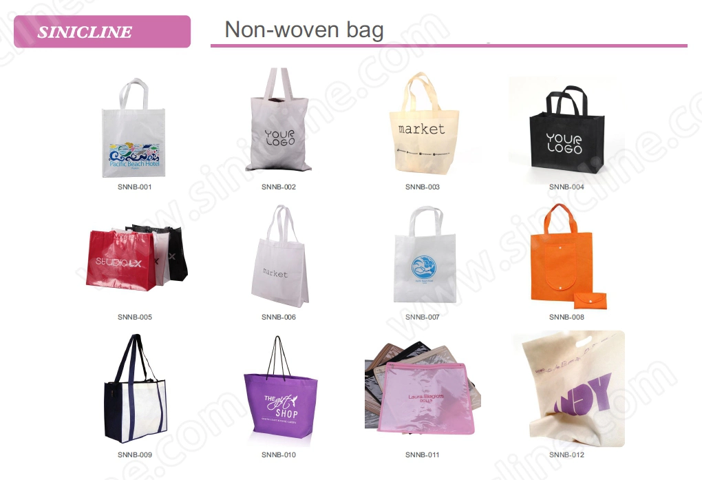 Sinicline White Custom Logo Shopping Bags Black Ribbon Handle