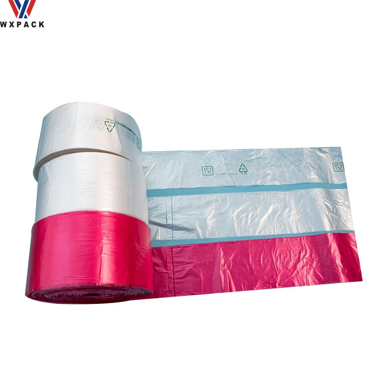 HDPE Poly Food Packaging Supermarket Star Seal Produce Bag on Roll