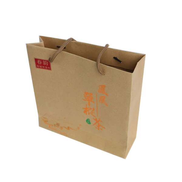 Wholesale Custom Kraft Brown Paper Gift Small Food Bag