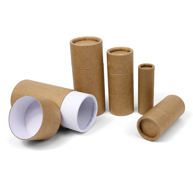 Strong Round Cardboard Kraft Paper Tube Box with Lid