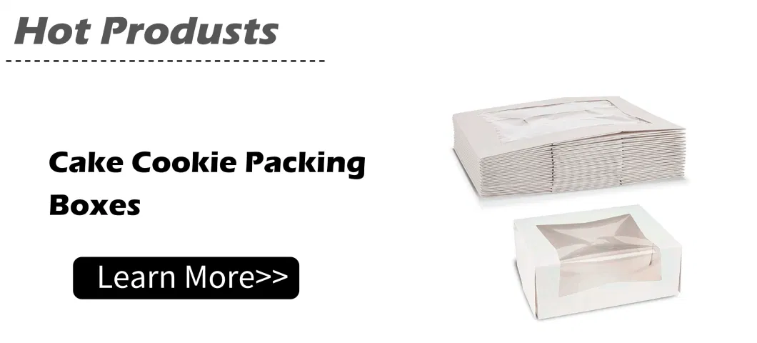 Food Grade Takeout Bread Cake Cookie Chocolate Baked Goods Paper Packing Boxes