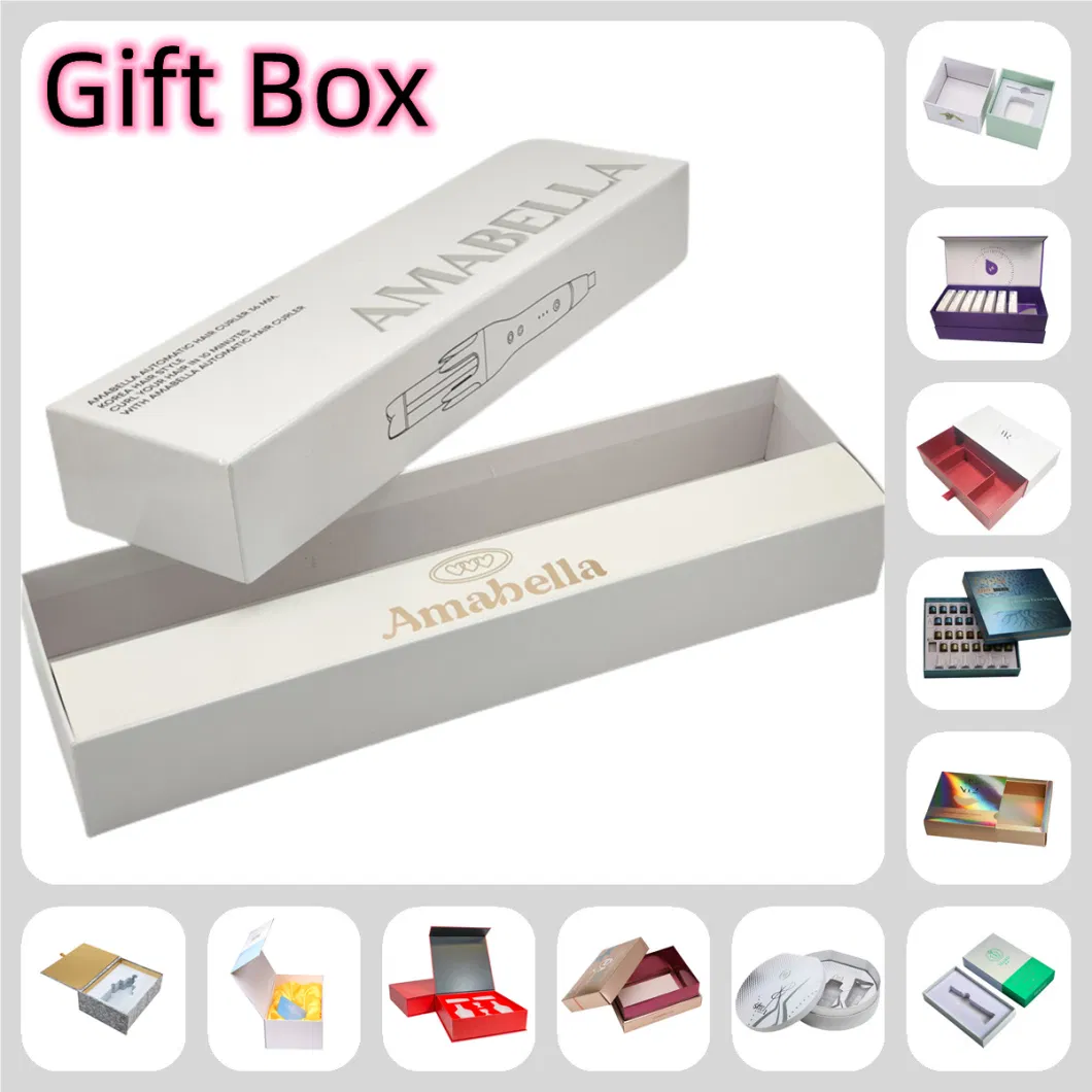 Wholesale Rectangular Kraft Paper Gift Box Existing Stock Packing Box with Middle Frame and White Label for Different Products Size Packaging