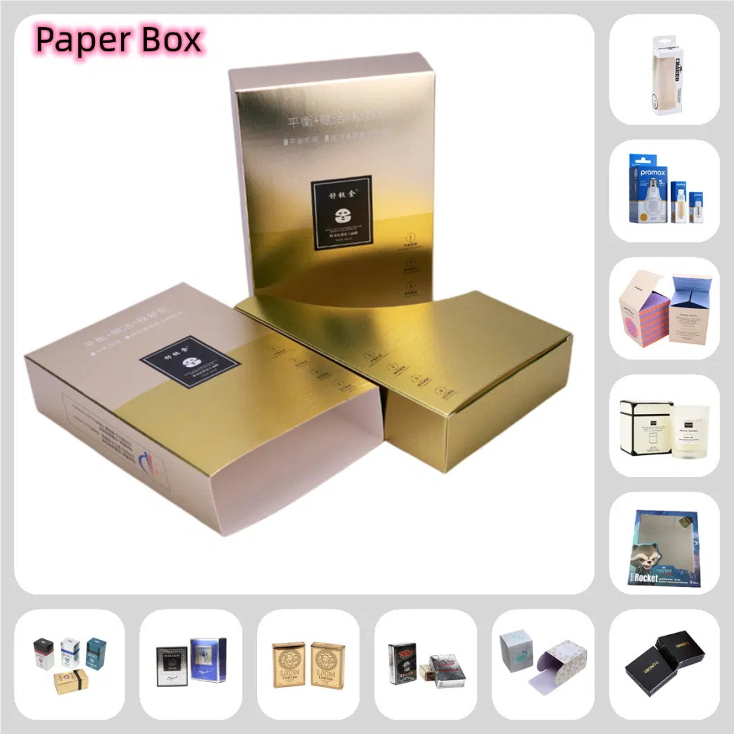 Wholesale Rectangular Kraft Paper Gift Box Existing Stock Packing Box with Middle Frame and White Label for Different Products Size Packaging