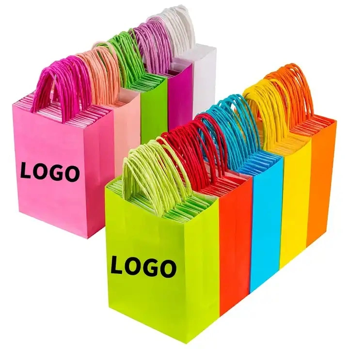 OEM Factory Wholesale Cheap Shopping Gift Kraft Paper Bag with Custom Logo