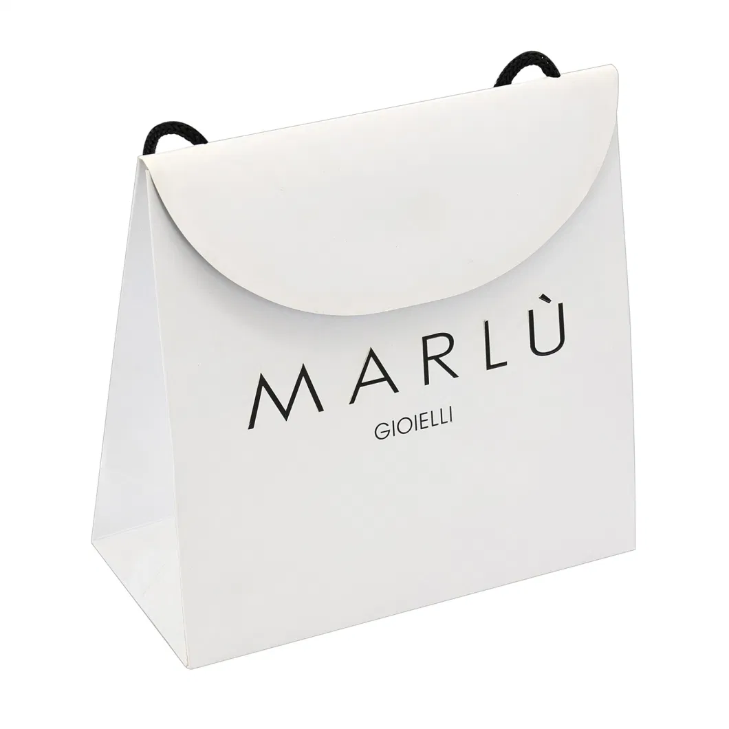 Foil Stamping Small Gift Bags with Handles Custom Printed Shopping Paper Bags with Your Own Logo Handmade Kraft Paper Bags