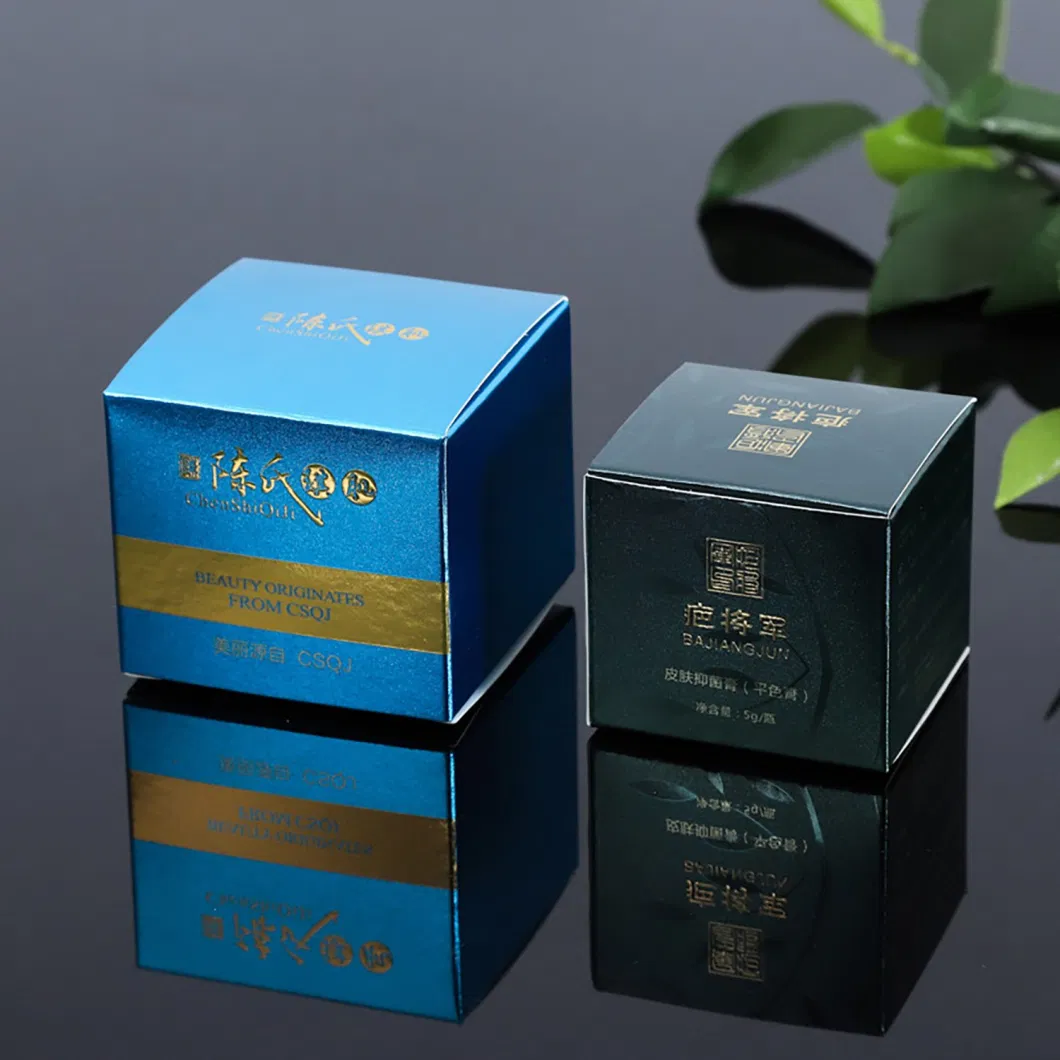 Luxury Eco-Friendly Paper Cardboard Gift Packaging Box Customized Logo Handmade with Gold Foil Stamping for Cosmetics