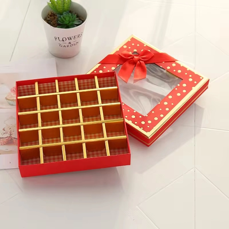 Luxury Food Packaging Chocolate Box with Paper Divider