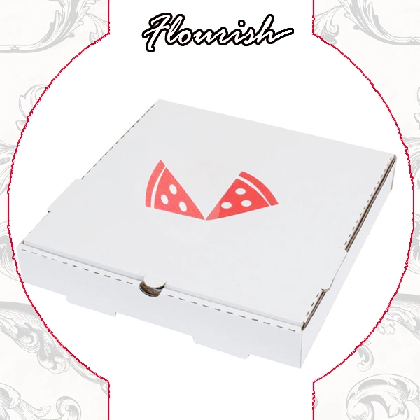 Wholesale Custom Recyclable Print Paper Cardboard Box for Pizza Package