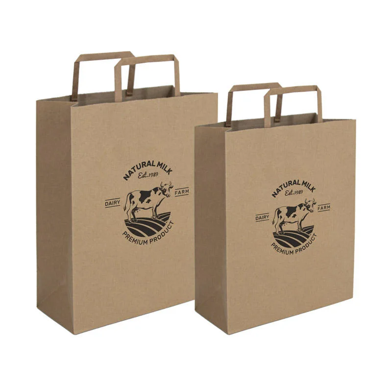 Personalized Kraft Paper Gift Bags for Small Businesses with Your Logo