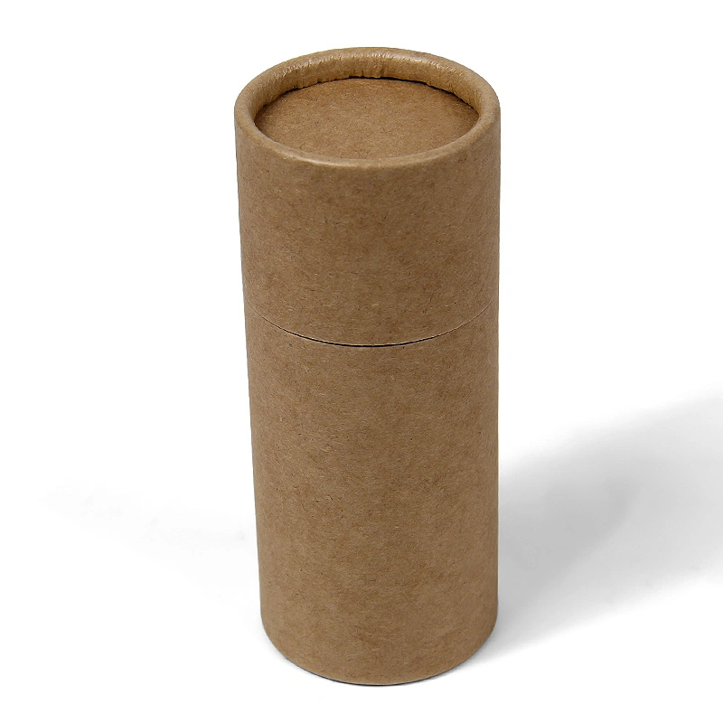 Strong Round Cardboard Kraft Paper Tube Box with Lid