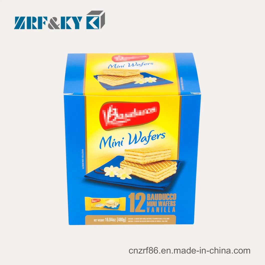 Custom Printed Food Grade Foldable Paper Packaging Kids Snack/Cookies/Biscuits Boxes