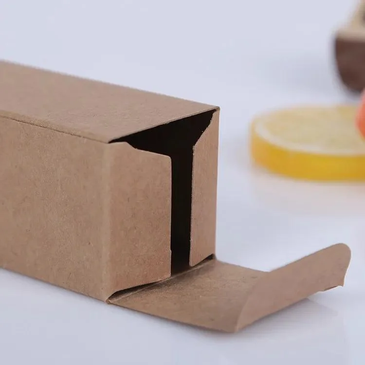 Recycle Eco-Friendly Black White Kraft Paper Packaging Box for Bottle Storage