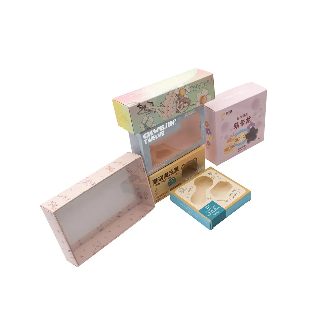 Clear Lid Craft Custom Size Transparent Window Gift Fashion Accessories Packaging Kraft Paper Box