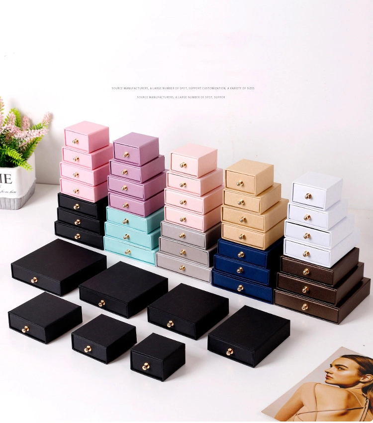 Drawer Box Kraft Paper Jewelry Box Wholesale Paper Box