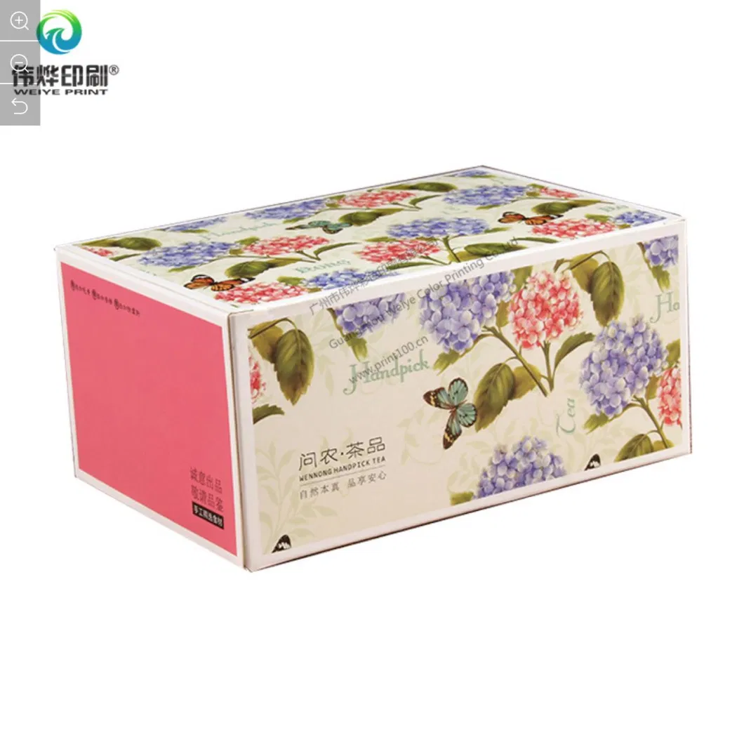 Custom Colorful Design Paper Printing Tea Packaging Box