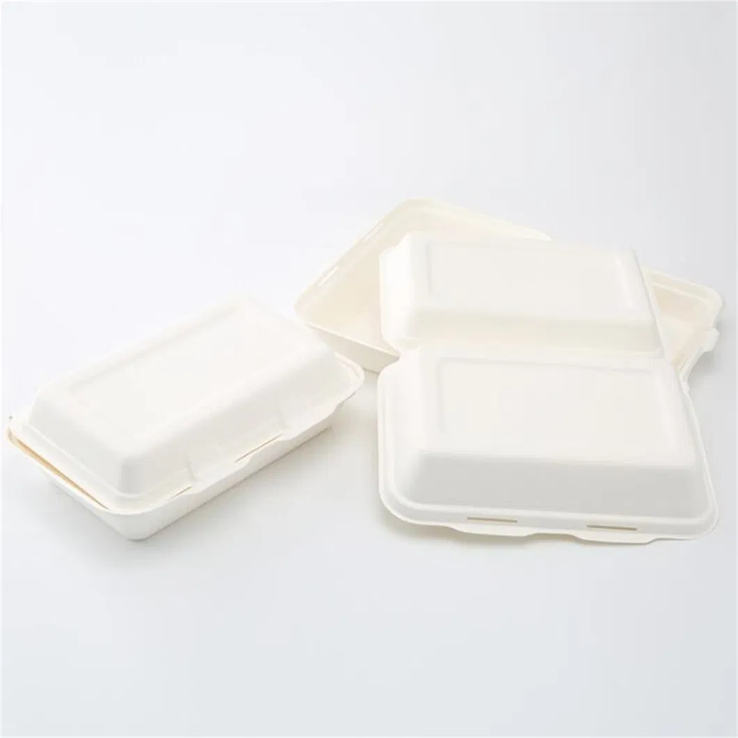 6inch Sugarcane Bagasse Disposable Hamburger Box