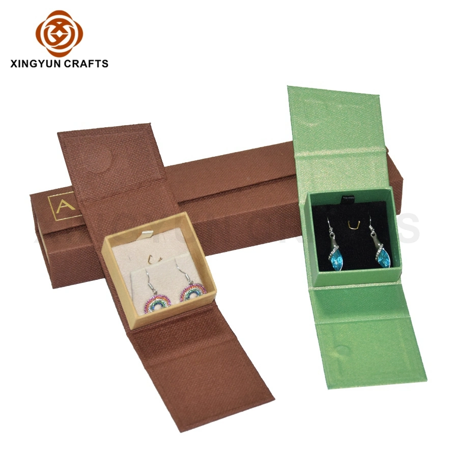 Customized Small Half Set Paper Cardboard Jewelry Box Wholesale Cheap Carton Box