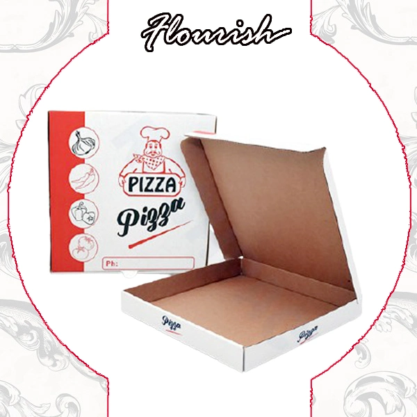 Wholesale Custom Recyclable Print Paper Cardboard Box for Pizza Package