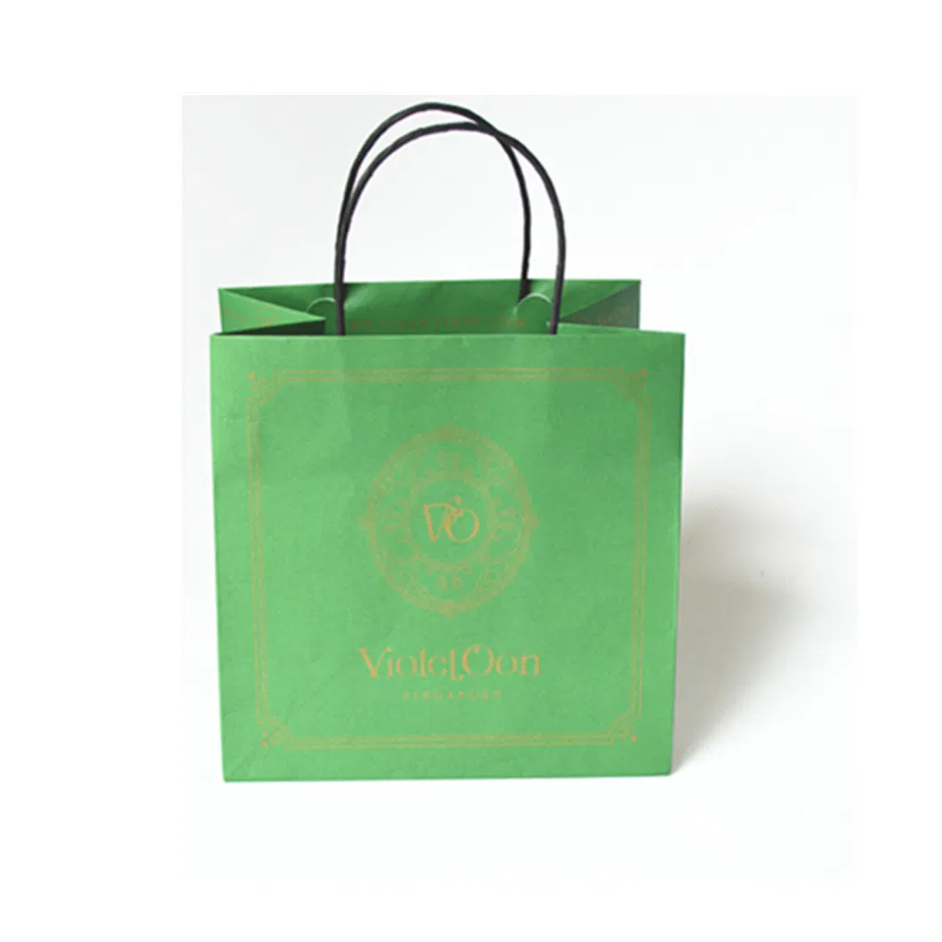 Eco-Friendly Custom Logo Print Recycle Kraft Paper Bag for Jewelry Gift