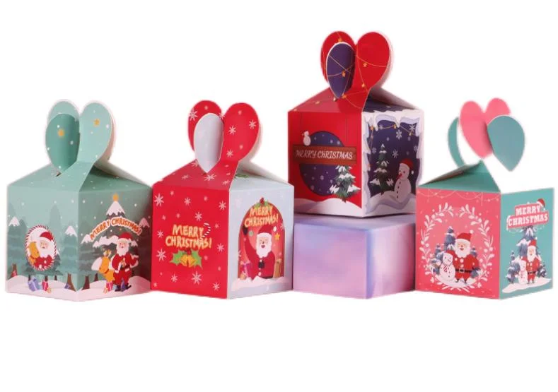 New Christmas Apple Boxpaper Packing Gift Box Printing Candy Paper Boxes