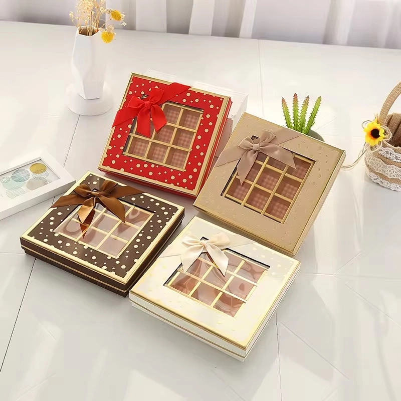 Luxury Food Packaging Chocolate Box with Paper Divider