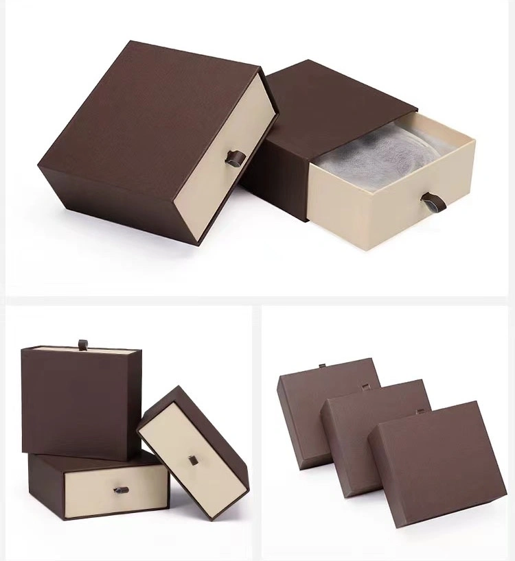 Luxury Custom Cardboard Cosmetics Slide Drawer Packaging Paper Gift Jewelry Belt Cosmetic Box with Handle for Christmas Easter Thanksgiving Birthday